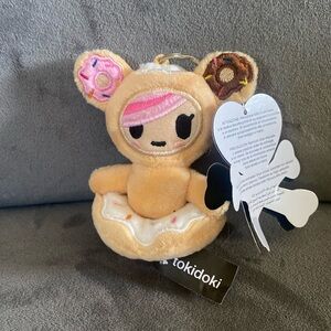 Tokidoki keychain with tags